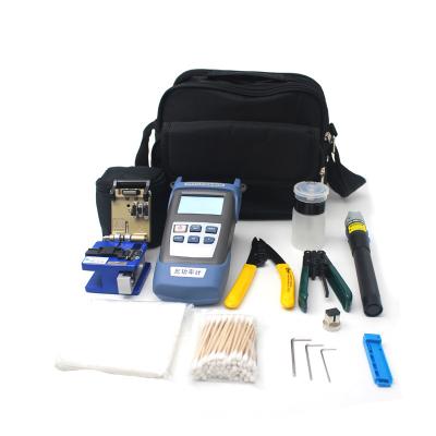 China FTTH Project FTTH Fiber Installation Tools for Installing Quick Fiber Optic Connector and Drop Cable Tool Kits Fiber Optic Tool Bag with VFL for sale