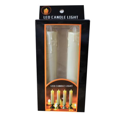 China Christmast Decoration LED Church Candle Light Flameless Simulation Environmental Protection Wedding Birthday Decor Plastic LED Candle for sale