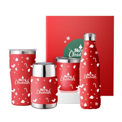 China Custom Coke Set Bottle 304 Stainless Steel Beaker Thermos Gift Water Casserole Mug Christmas Thermos Cup Creative Event Gift Christmas Mug for sale