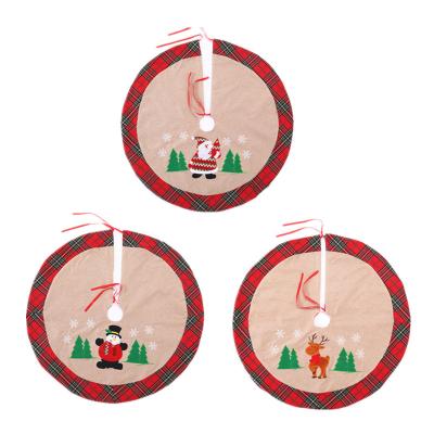 China Super Soft Fabric Christmas Decorations 78cm Q Super Printing Tree Skirt Hotel Mall Home Christmas Tree Decoration for sale