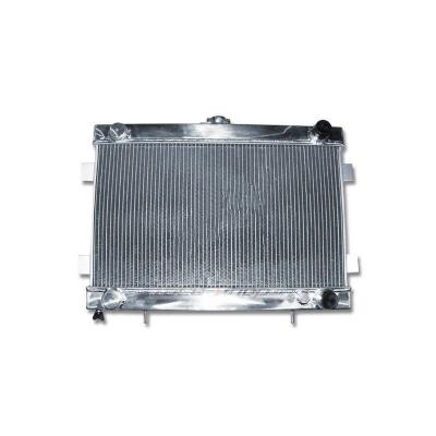 China Aluminum tanks reduce product weight race UNIVERSAL ALUMINUM RADIATOR (2 INLET & 2 OUTLET) suitalbe for car raing for sale