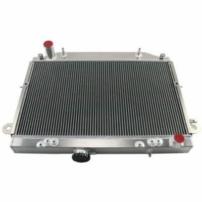 China Aluminum Tanks Reduce Product Weight 4 Row 62mm Stroke Aluminum Radiator Suitable For Toyota Landcruiser 100 Series 1998-2007 03 AT/MT for sale