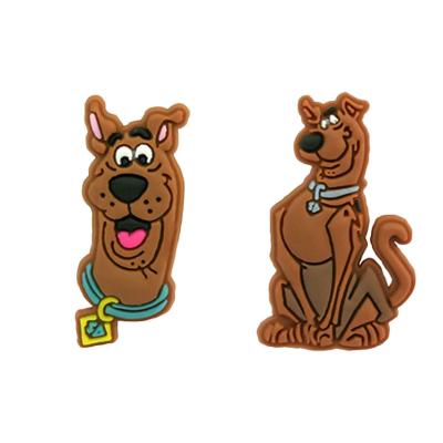 China Wholesale Soft PVC Rubber Shoe Lace Classic Dog Clog Charm Cartoon Shoe Lace Charms Custom Shoe Decoration Charms Via DHL/Fedex for sale