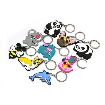 China 500pcs+ Cartoon PVC Custom Rubber Soft Design 2D Key Chain Customized Cartoon Key Chain Key Chain Hot Via DHL/Fedex for sale