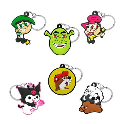 China 2D Cartoon Custom PVC Custom Design Key Chain Hot Key Chain Rubber Soft Customized Key Chain Via DHL/Fedex for sale