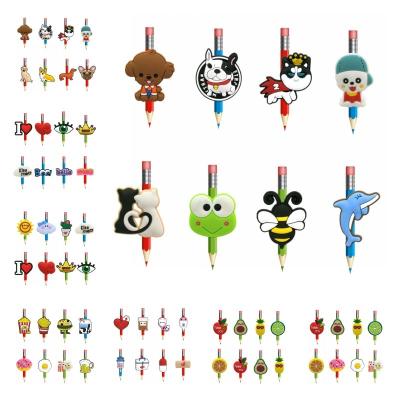 China Hot Top China Topper Cartoon PVC Straw Pencil Cap China Manufacturer Hot Supplier Via DHL/Fedex for sale