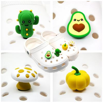 China Clog 3D Charm Factories Croc Charms 3D Avocado Shoe Charms For Clog Shoes Decoration Custom Croc Charms Wholesale Via DHL for sale