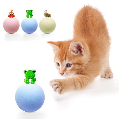 China Sustainable Amazon Hot Selling Auto Touch Makes Healthy Dog Cat Pet Eva /Plush Toy Balls for sale