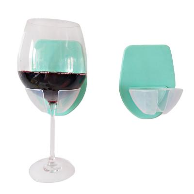 China Amazon Selling Watt Bath Cupholder Hot Red Wine Viable Portable Drink Holder Hanging Rack for Beer and Wine for sale