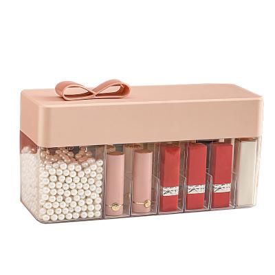 China Feature Stored Awesome Lipstick Beauty Cosmetics Box Makeup Organizer Savings Box Jewelry Storage Box for sale