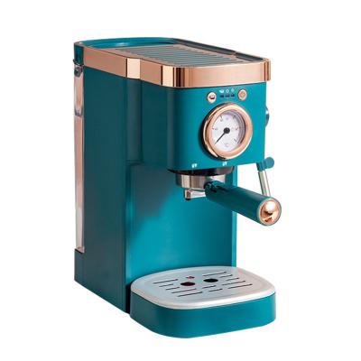 China slim and compact coffee machine espresso steam home retro shape 20Bar Auto-power-protection system machine for sale