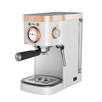 China Auto-Power-Protection System Top Quality Shape Designed ABS New Retro Frosted Shell Espresso Machine for sale