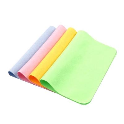 China Factory custom low moq soft and lint free watch screen logo printing glass microfiber glass cleaning cloth for sale