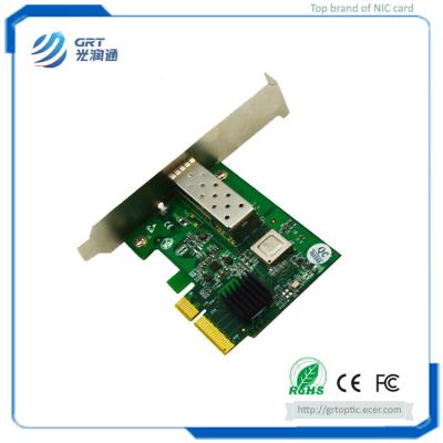 China GRT PCIe 10Gigabit 1-Port SFP+ Fiber Optic Ethernet Network Adapter with low power consumption for sale