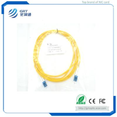 China Single mode 10Gb Gigabit  Fibre Optic Patch Cord 7m LC connector for servers switches cabling for sale