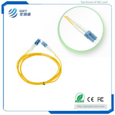 China 10Gb Gigabit SM single mode Fibre Optic Jump Wirer 3m LC connector for servers switches cabling for sale