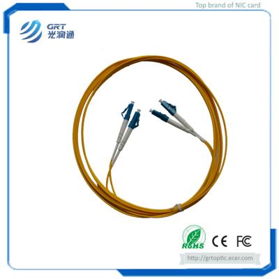 China Good repetibility 3m duplex LC-LC connector 1Gb SM fiber optic Patch Cable with SEIKO plug for sale