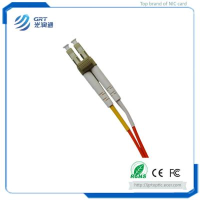 China Good repetibility 3m duplex LC-LC connector 1Gb MM multimode fiber optic Patch Cable with Corning's core for sale