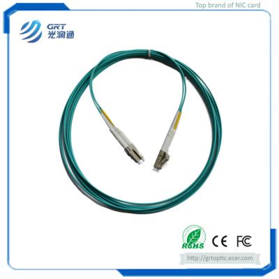 China Good repetibility 3m duplex LC-LC connector 10Gb MM multimode fiber optic Patch Cable with Corning's core for sale