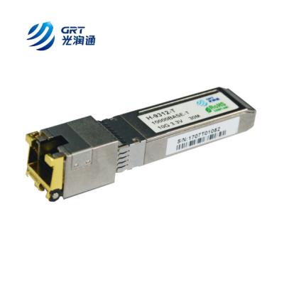 China Cisco compliant H-9312-T Hot-pluggable 10GBASE-T Copper 10G RJ45 Optical Transceiver for sale