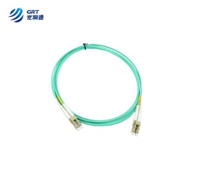 China GRT Low Insertion Loss 10G LC connector 850nm 3mm Outdoor Fiber Optical Patch Cord for sale