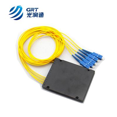 China GRT quality FTTX 1x4, 1x8, 1x16 1m SC Fiber Optic Optical PLC Splitter for sale