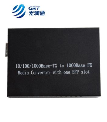 China 1000mbps media converter sfp RJ45 850nm multimode Dual Fiber Optical Media Converter for sale