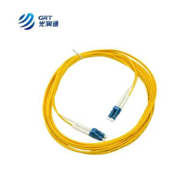 China Armor cable fiber patch cord OM2 Singlemode 9/125um duplex LC SFP Patch Cord for sale