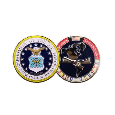 China Europe USA Best Selling Custom Air Force Epoxy Challenge Coin for sale