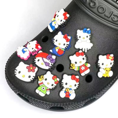 China Chains Cartoon PVC Rubber Shoe Charms Shoe Accessories Clog Charms for sale