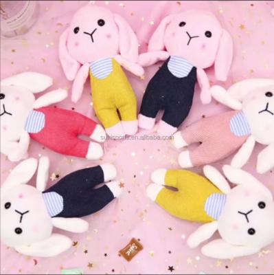 China Wholesale Cute Plush Doll Rabbit Plush Doll Fashion Gift Pretty Key Chain Animal Toy Hanging Bag for sale