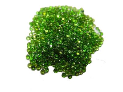 China Russian Chrome Diopside Gemstones Natural Round For Gemstone Jewelry for sale