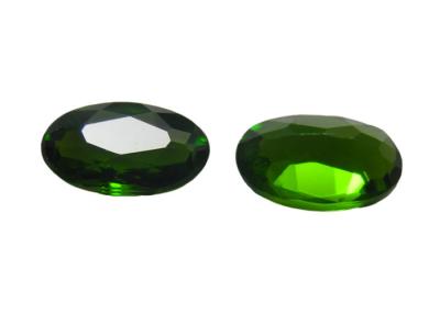 China Oval Chrome Diopside Jewelry For Custom Jewelry 6 × 8mm 1.3 Carats for sale