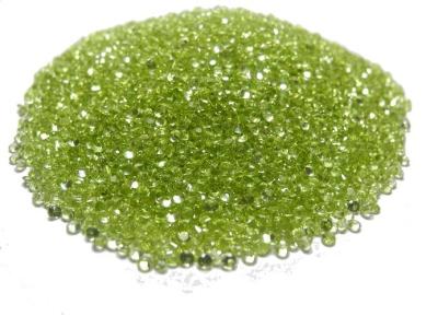 China Untreated Green Lab Created Gemstones Round With AAA Grade for sale