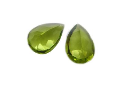 China Peridot Genuine Gemstone Pears Untreated For Peridot Jewlery 0.44carat for sale