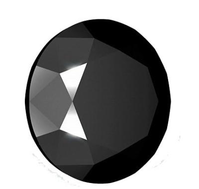 China 3.5mm 0.22 Carats Natural Black Spinel For Black Spinel Rings for sale