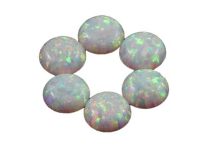 China Opal Round Lab Created Loose Gemstones Cabochone Cut , 4mm x 4mm for sale