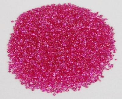 Chine Le laboratoire #5 rouge a créé les pierres gemmes lâches rondes pour Earings 0.022cts à vendre