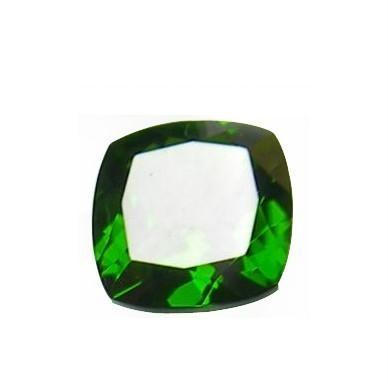 China AAA Grade Natural Chrome Diopside Cushion For Custom Jewelry for sale