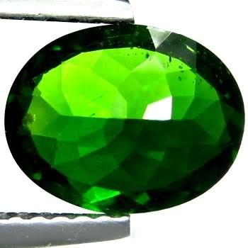 China Ovale Groene Chroom Diopside Halfedelsteen Natuurlijke 9 × 7mm voor Diopside Ringen Te koop