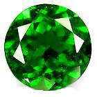 Cina Pietra preziosa Diopside del cromo naturale rotondo verde per gioielli 1.25mm in vendita