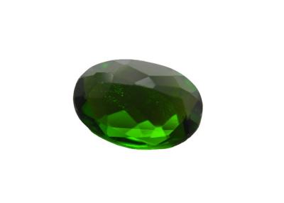 China Cromo verde oval diósido para normal de encargo de la joyería 5×3m m tallado en venta