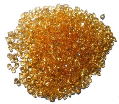 Cina pietre preziose citrine naturali della pera 0.65cts per i gioielli delle pietre preziose in vendita