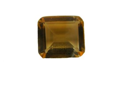 China Octogan Natural Citrine Gemstones For Jewelry Settings 8mm x 6mm for sale