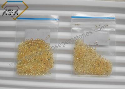 China 100% Natural Loose Gemstones Yellow Sapphire Excellent 1.1 mm round for sale