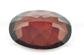 Cina pietre preziose sciolte ovali del granato rosso travolgente naturale di 1.35cts 100% in vendita