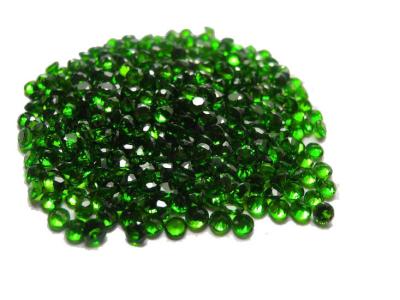 China Natural Round Small Chrome Diopside Gemstones for Jewelry Settings for sale