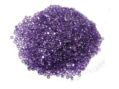 China 2mm gestaltet purpurrote natürliche Amethyst-Edelsteine für Brillen 0,05 Karat zu verkaufen