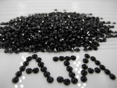 China Black Gemstones Round Natural Black Spinel for spinel bracelete for sale