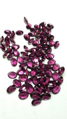 China Round Rhodolite Garnet Jewelry Untreated With Normal Facted Cut for sale